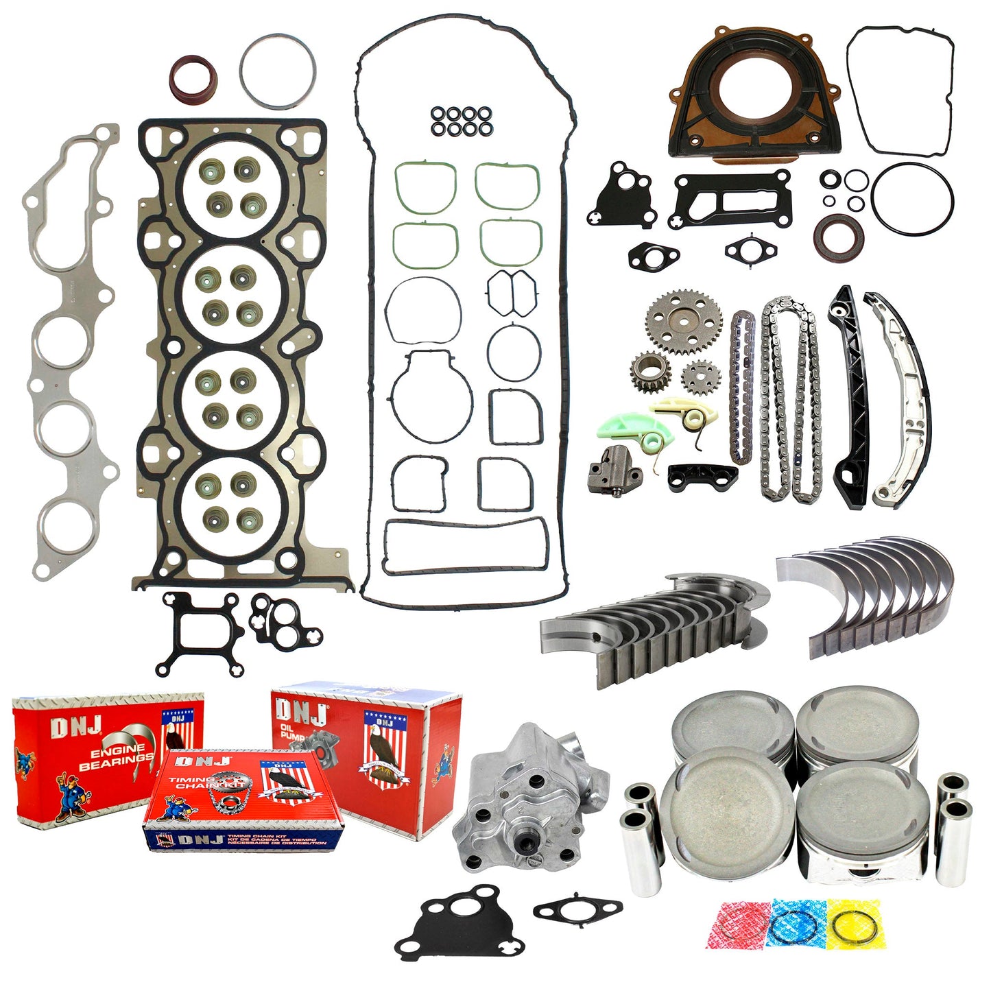 Master Engine Rebuild Kit 2006-2009 Ford,Mercury 2.3L