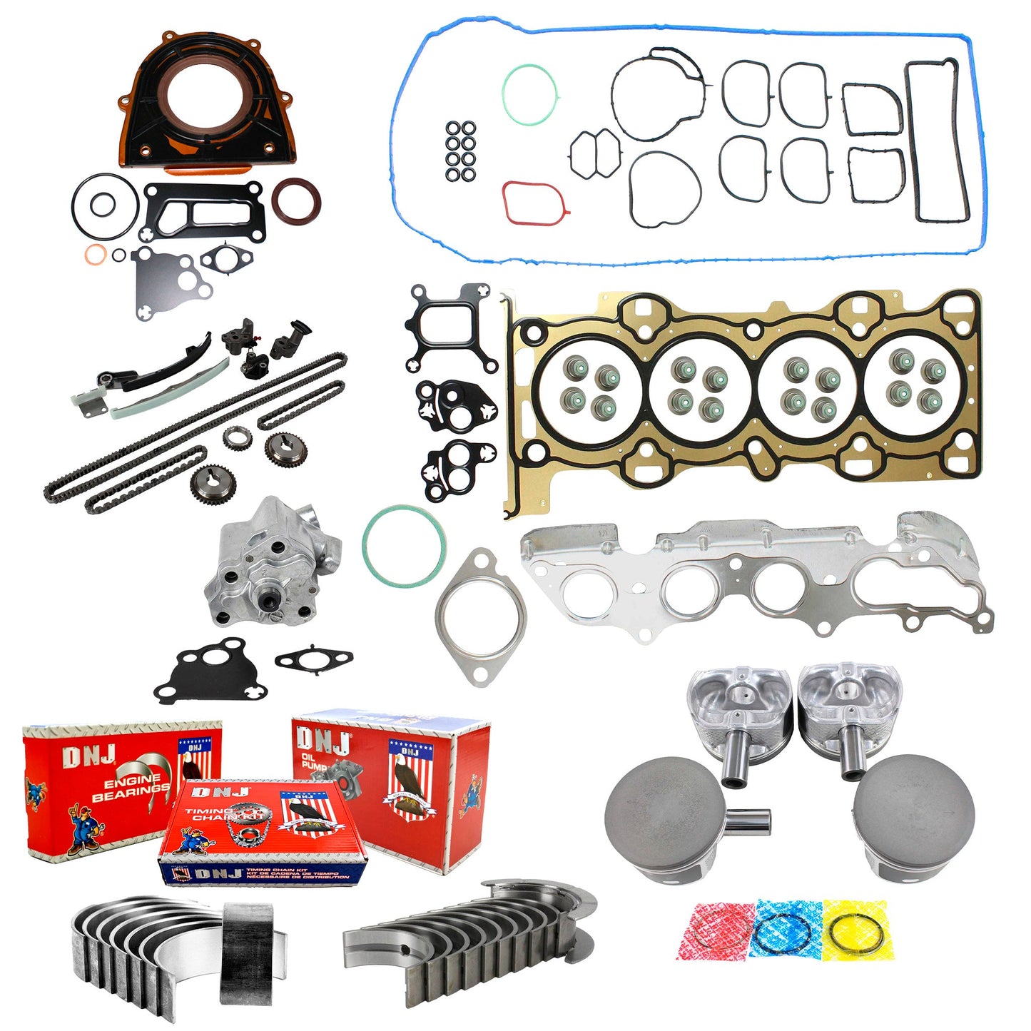 Master Engine Rebuild Kit 2004-2005 Mazda 2.0L