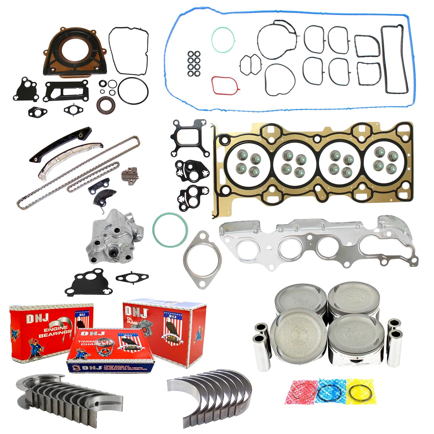 Master Engine Rebuild Kit 2003-2006 Mazda 2.3L