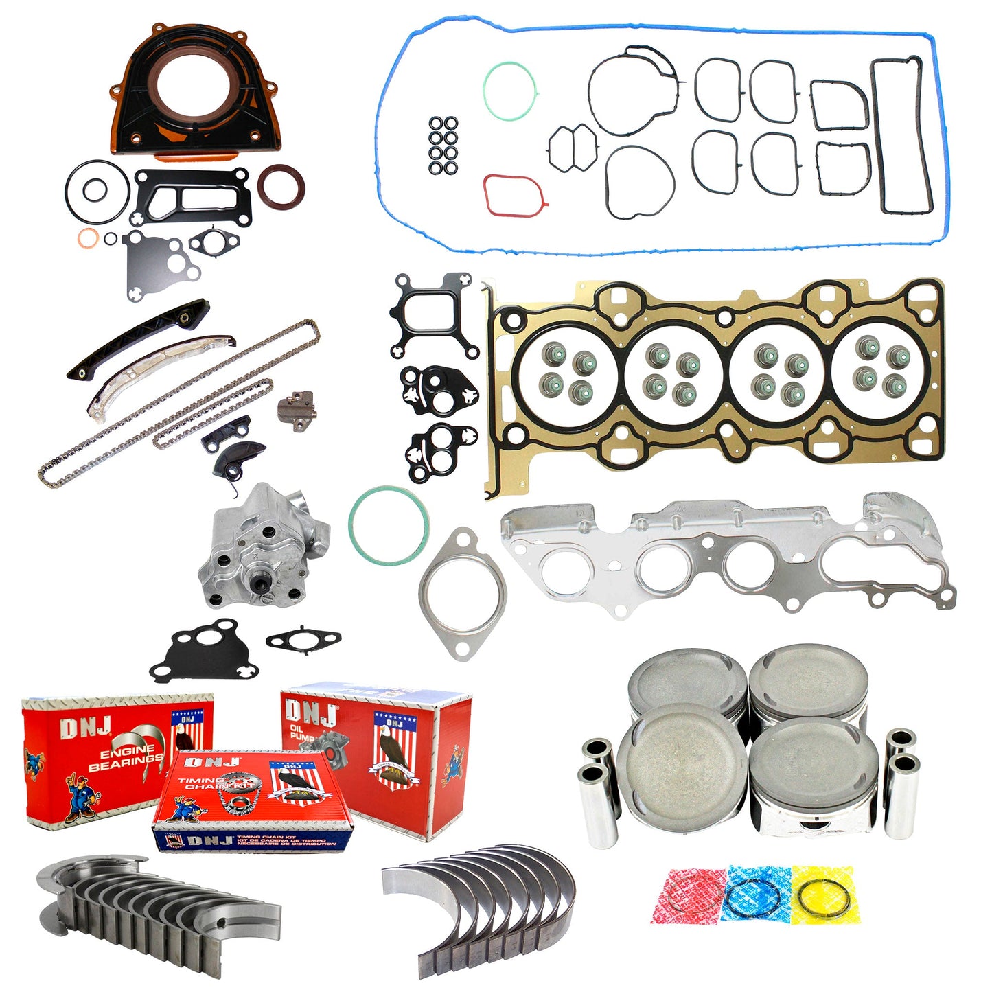 Master Engine Rebuild Kit 2006-2007 Mazda 2.3L