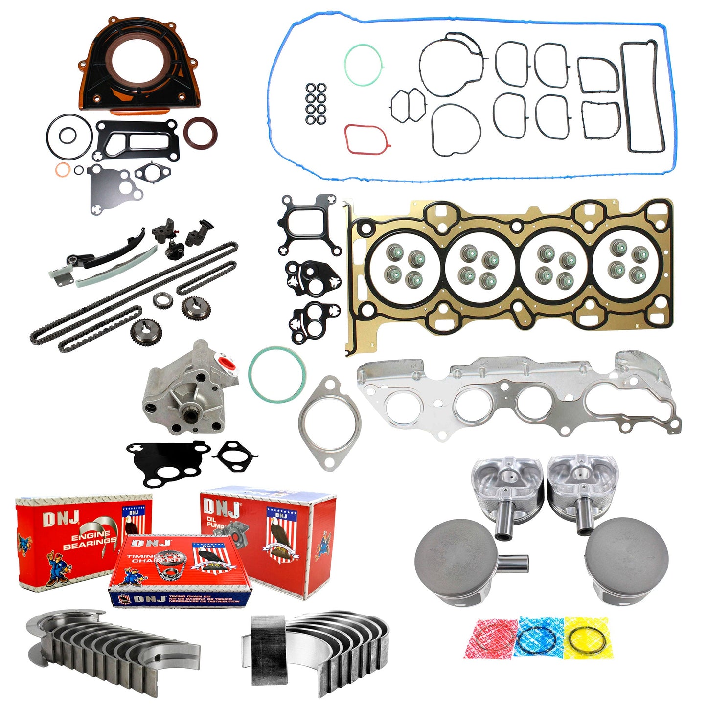 Master Engine Rebuild Kit 2005-2011 Ford 2.0L