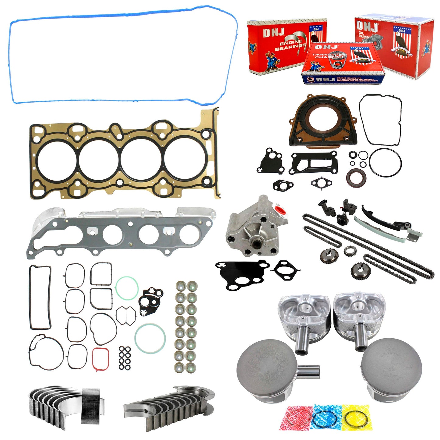 Master Engine Rebuild Kit 2007 Ford 2.0L