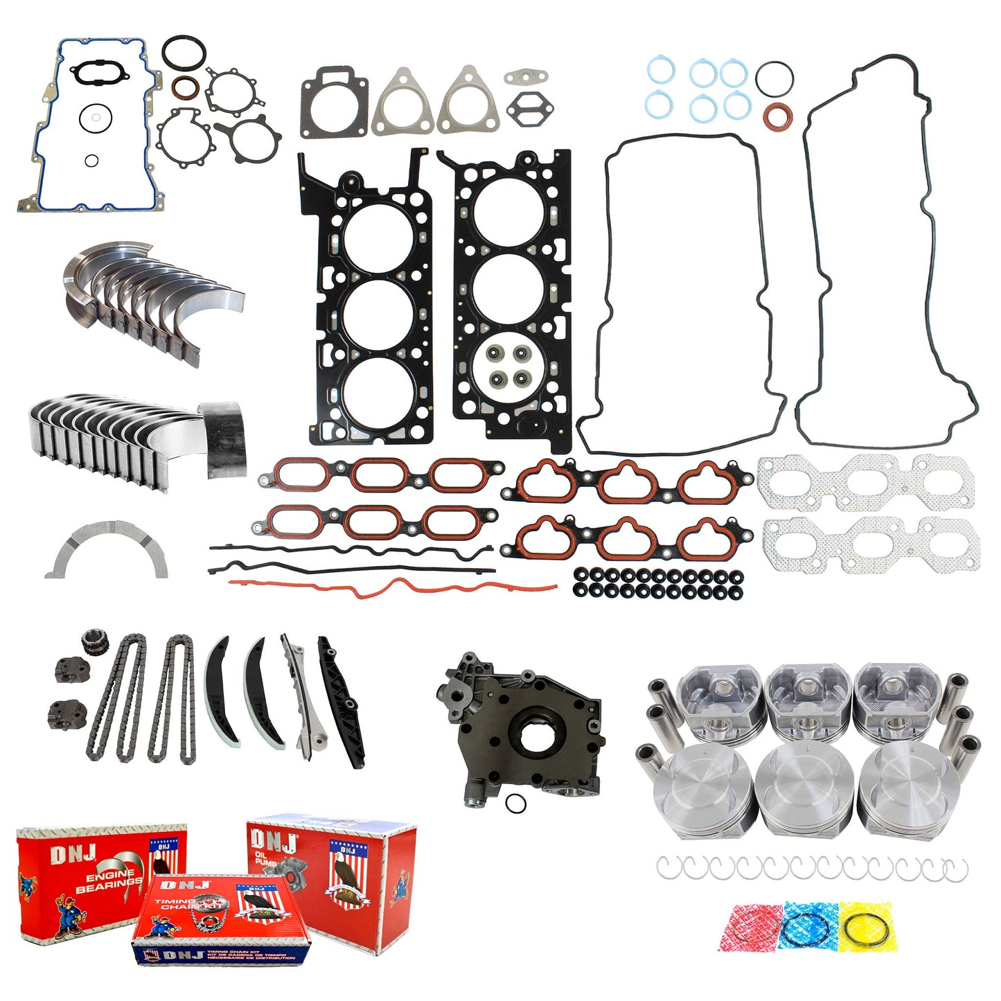 Master Engine Rebuild Kit 2002-2003 Mazda 3.0L