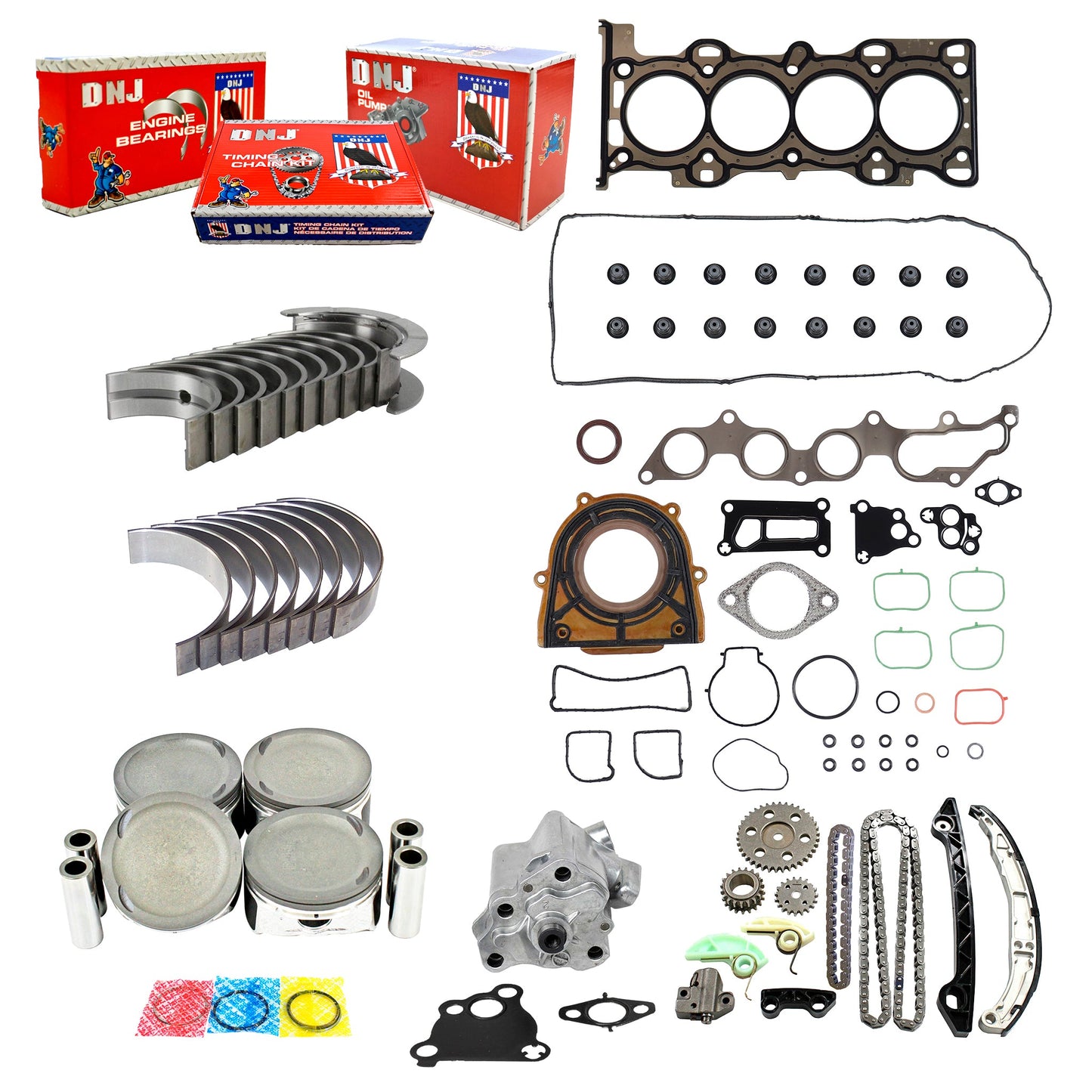 Master Engine Rebuild Kit 2006-2008 Mazda 2.3L