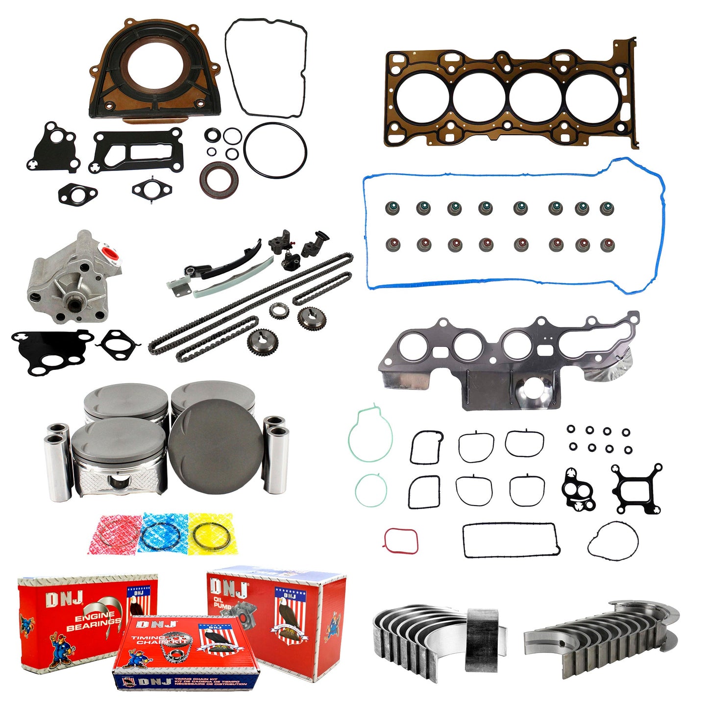 Master Engine Rebuild Kit 2010-2013 Ford 2.0L L4