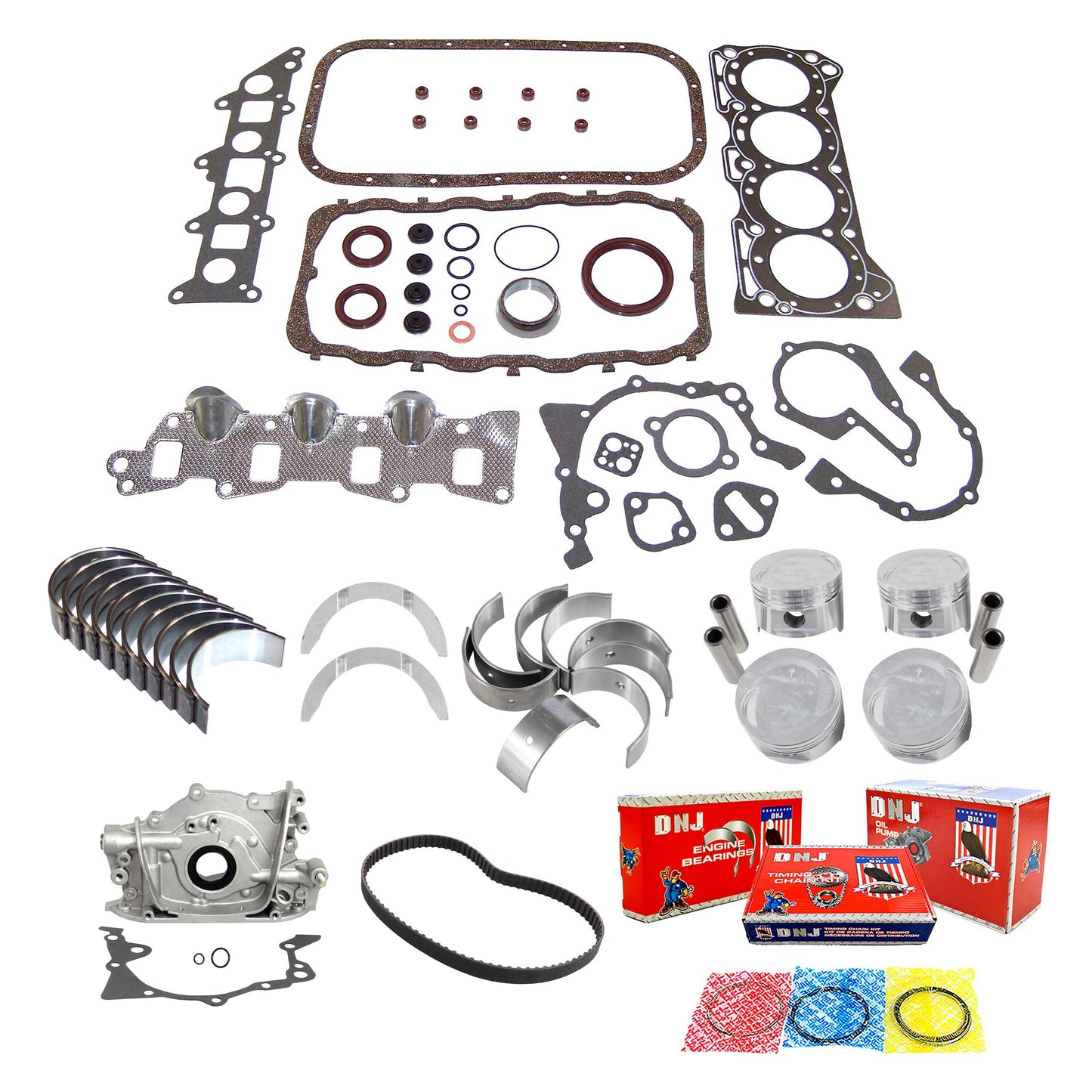 Master Engine Rebuild Kit 1986-1995 Suzuki 1.3L L4