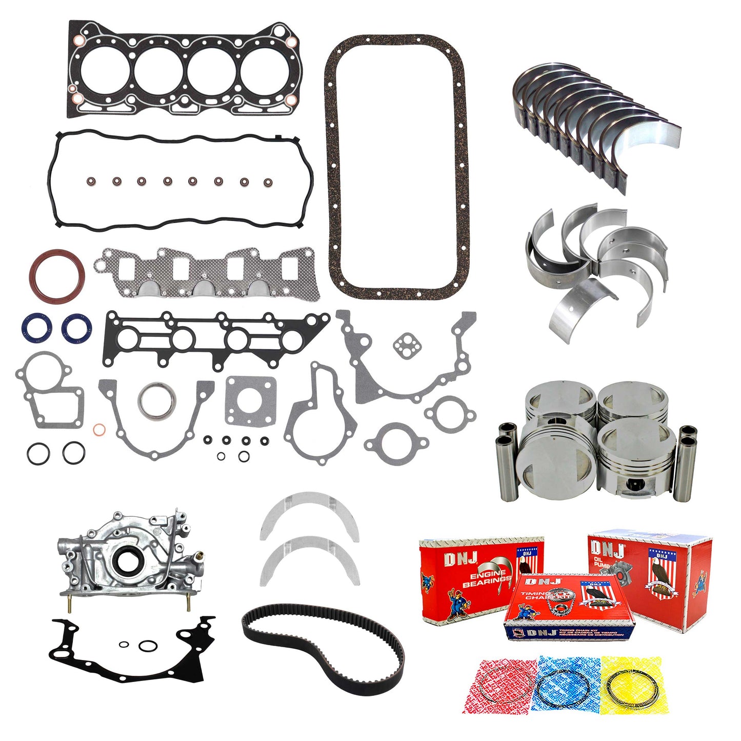 Master Engine Rebuild Kit 1995-1997 Geo,Suzuki 1.3L