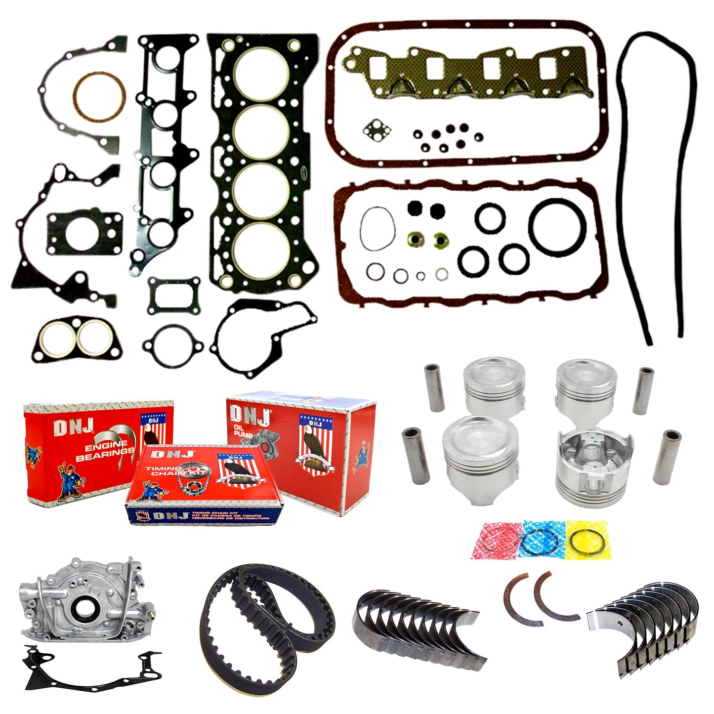 Master Engine Rebuild Kit 1989-1995 Geo,Suzuki 1.6L