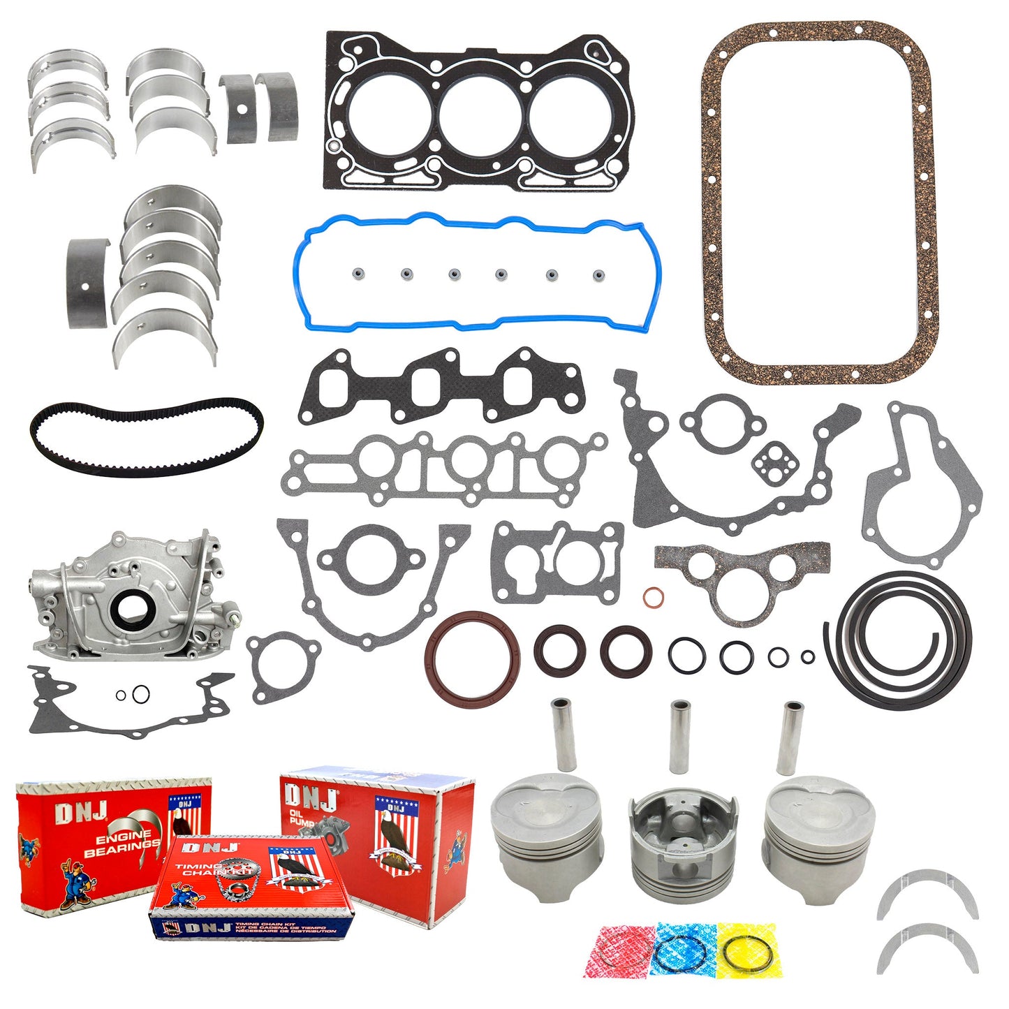 Master Engine Rebuild Kit 1993-1995 Geo 1.0L