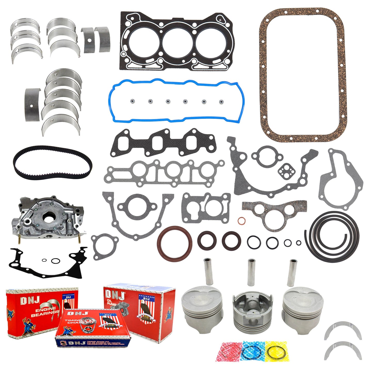 Master Engine Rebuild Kit 1996-2000 Chevrolet,Geo 1.0L