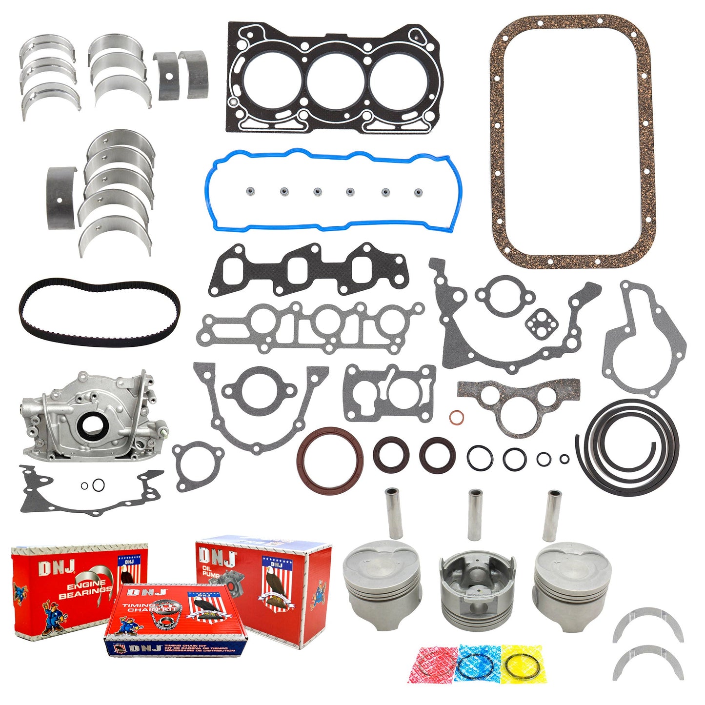 Master Engine Rebuild Kit 1989-1993 Geo 1.0L