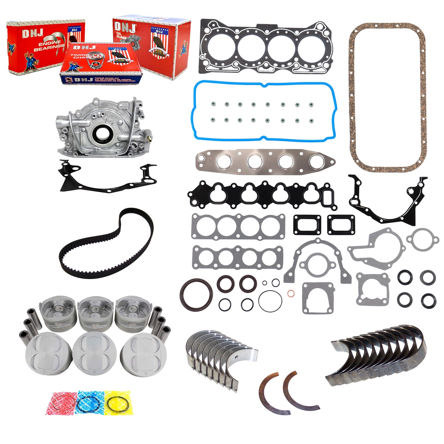 Master Engine Rebuild Kit 1992-1997 Geo,Suzuki 1.6L