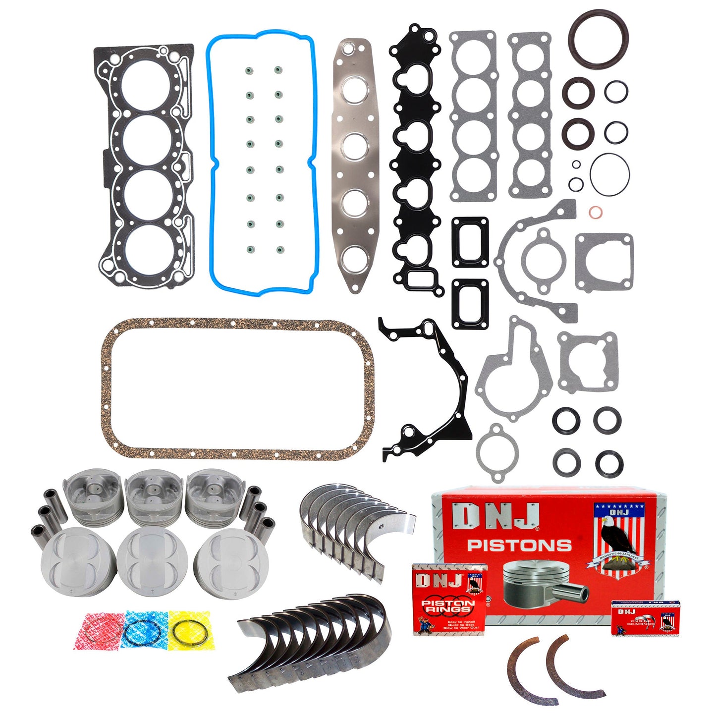 Engine Rebuild Kit 1992-2001 Chevrolet, Geo, Suzuki 1.6L L4