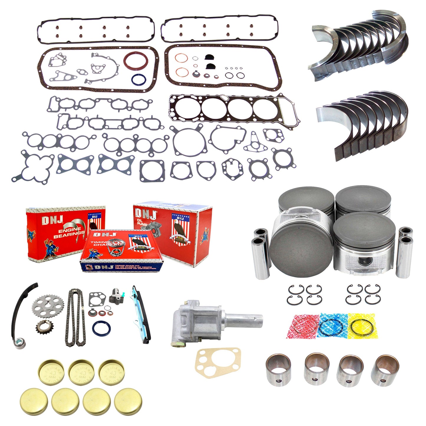 Master Engine Rebuild Kit 1989-1990 Nissan 240SX 2.4L