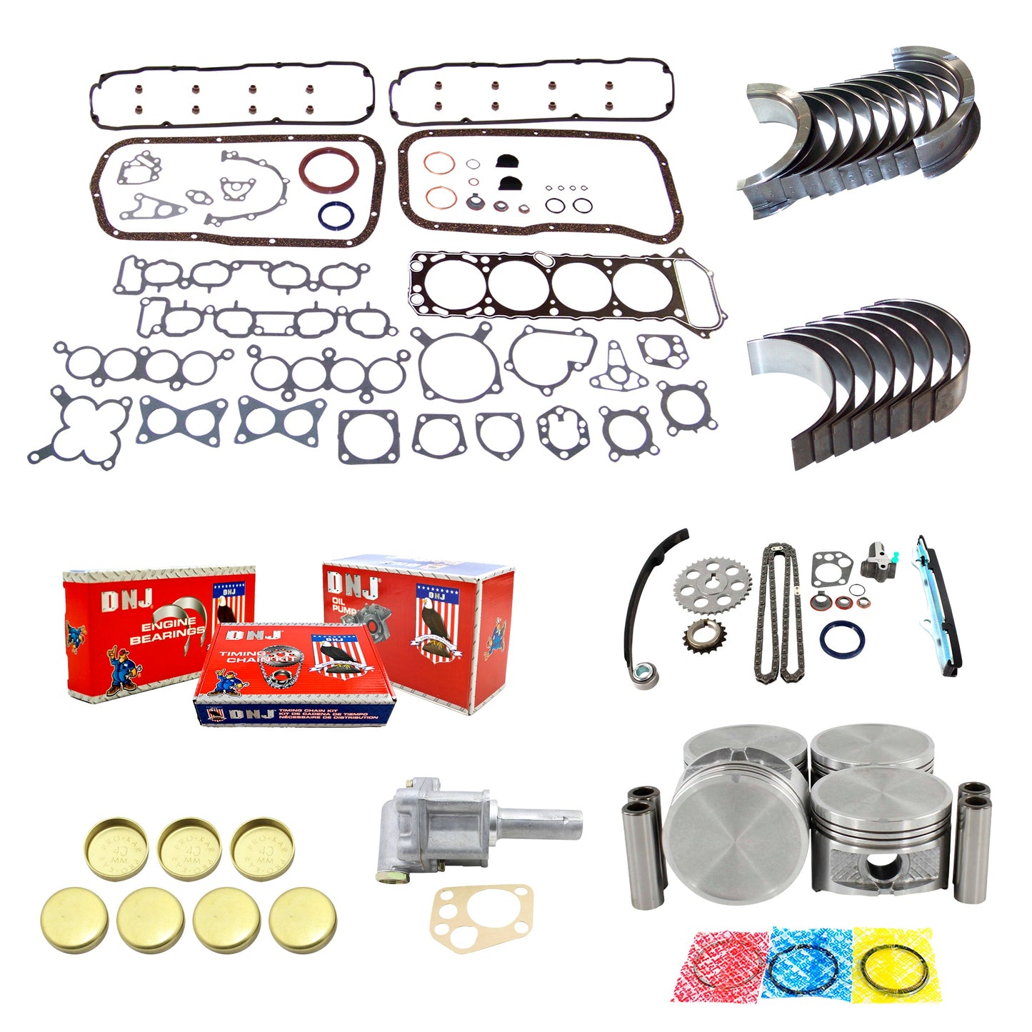 Master Engine Rebuild Kit 1990-1995 Nissan 2.4L