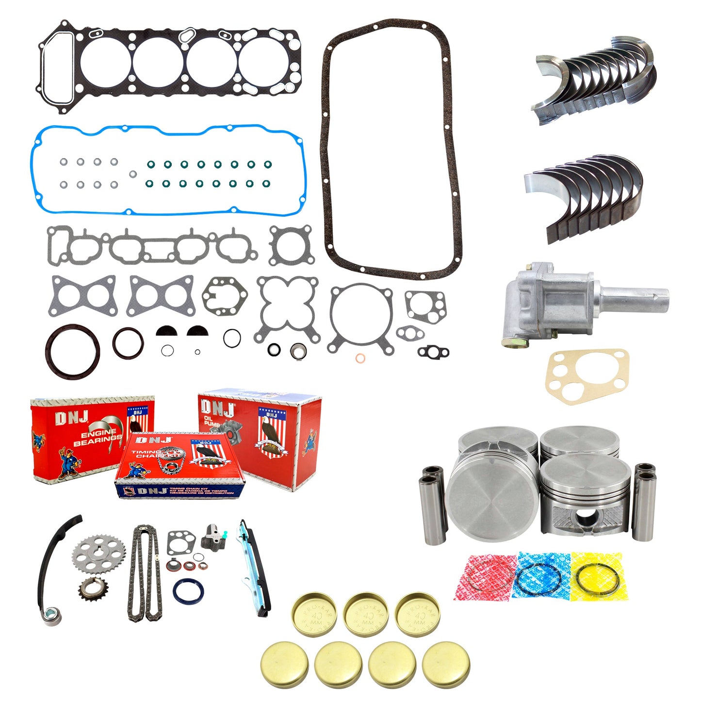 Master Engine Rebuild Kit 1996-1997 Nissan 2.4L