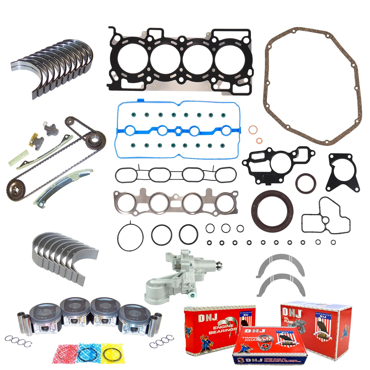 Master Engine Rebuild Kit 2009-2012 Nissan 1.8L