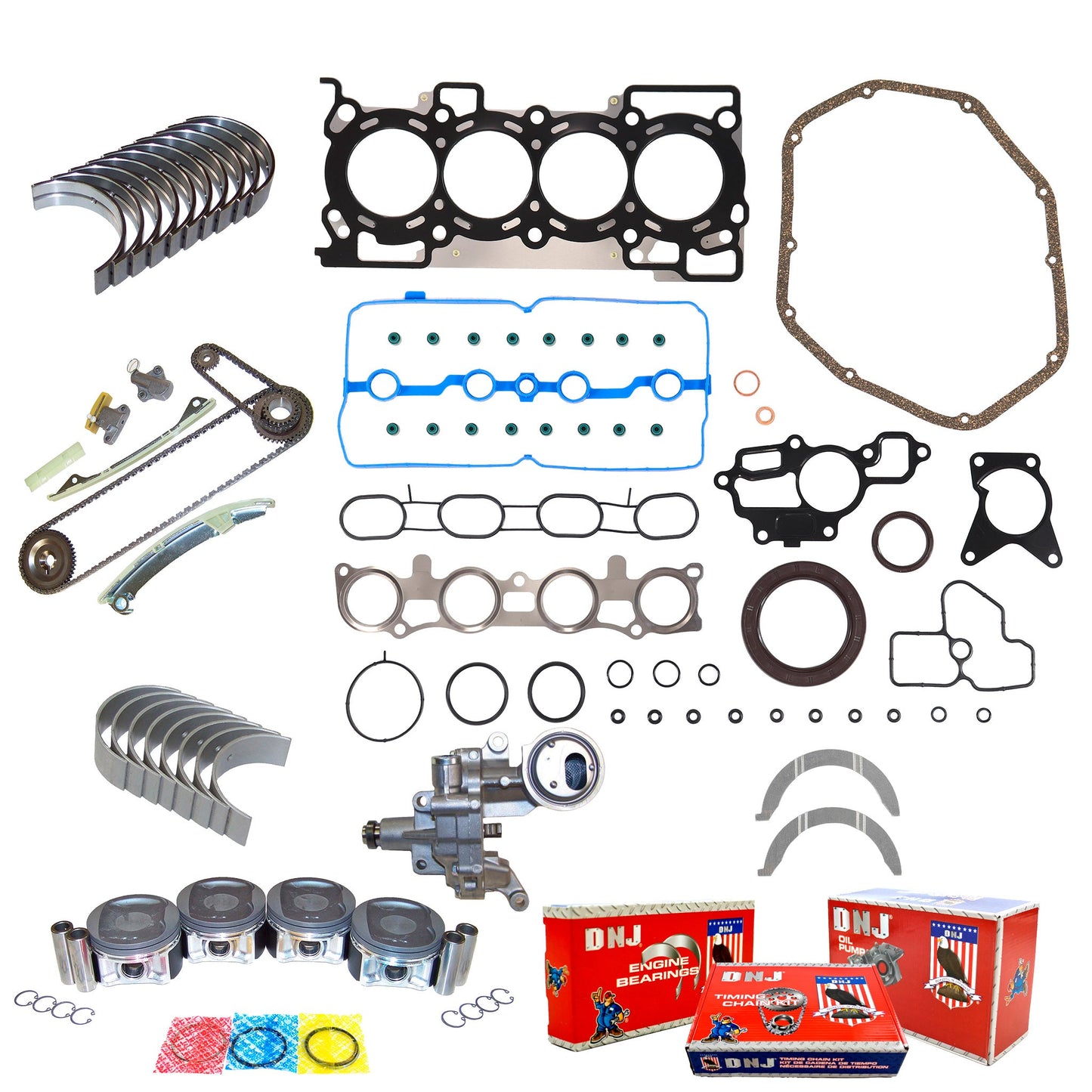 Master Engine Rebuild Kit 2007-2012 Nissan Versa 1.8L L4