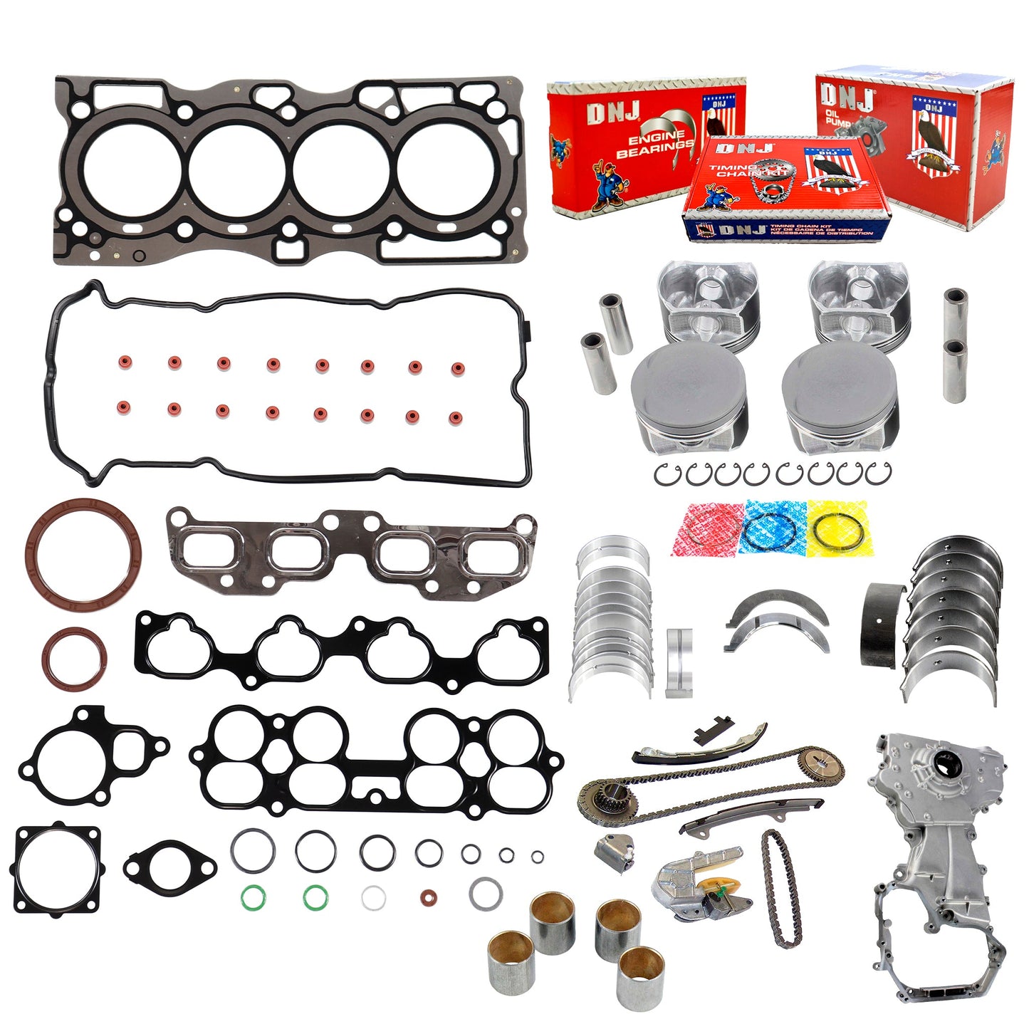 Master Engine Rebuild Kit 2002-2006 Nissan 2.5L