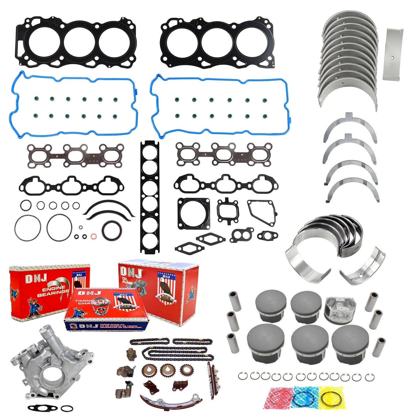 Master Engine Rebuild Kit 2001-2004 INFINITI,Nissan 3.5L