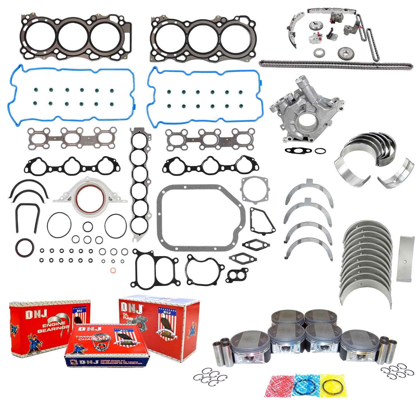 Master Engine Rebuild Kit 2002-2007 INFINITI,Nissan 3.5L