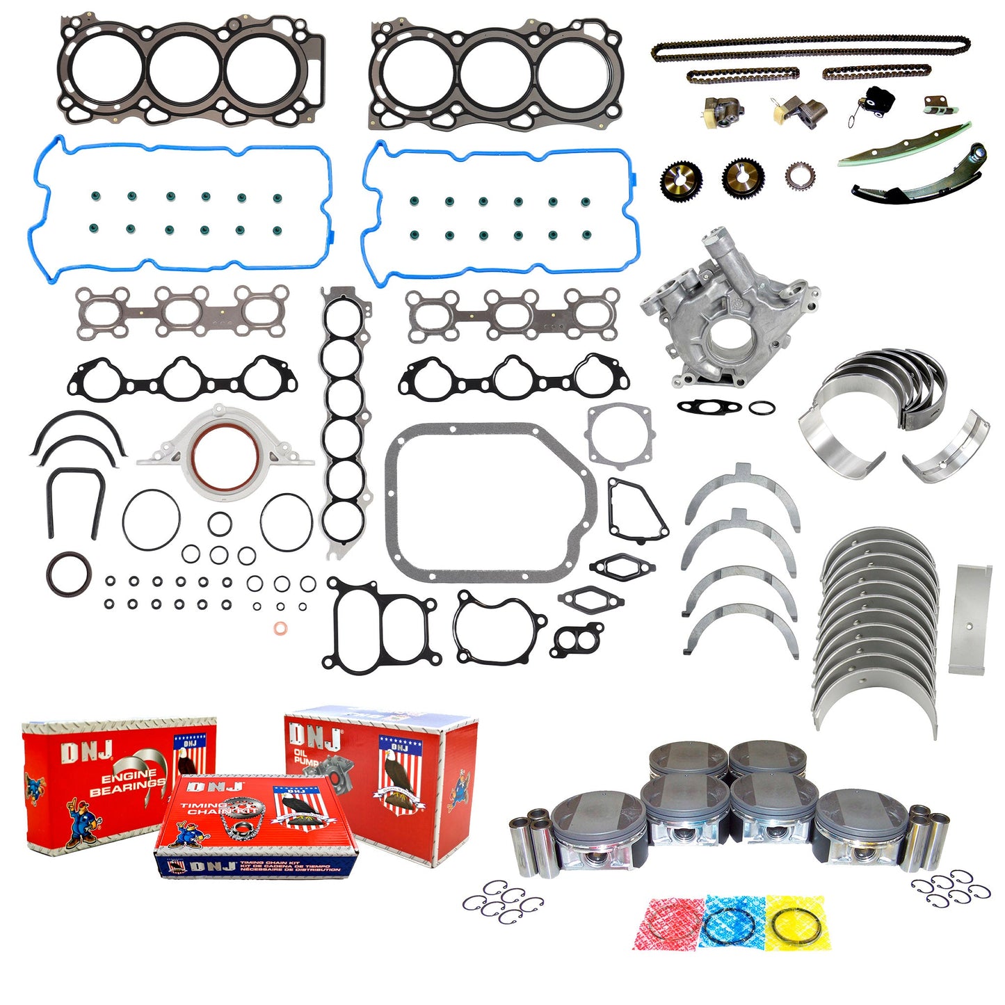 Master Engine Rebuild Kit 2004-2009 Nissan 3.5L
