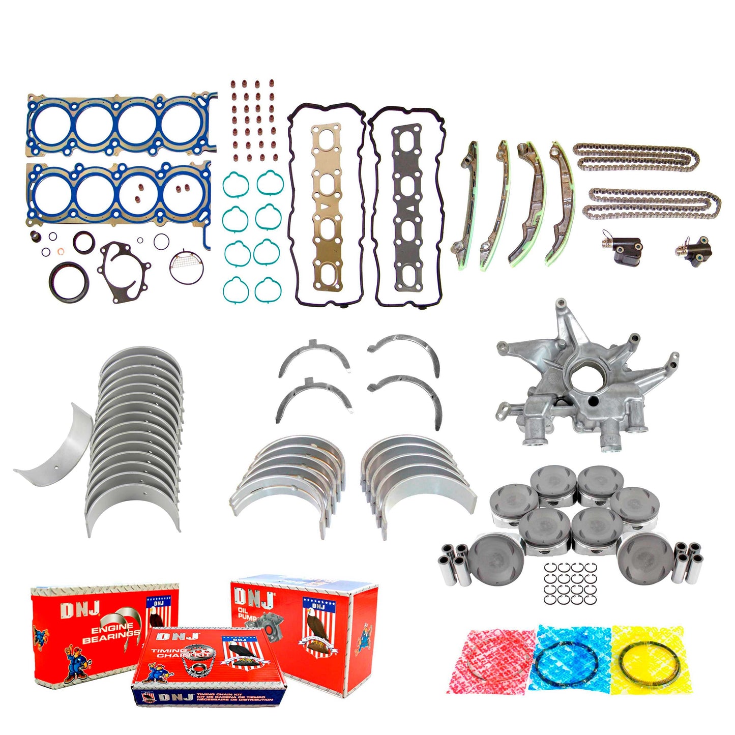 Master Engine Rebuild Kit 2004-2015 INFINITI, Nissan 5.6L V8