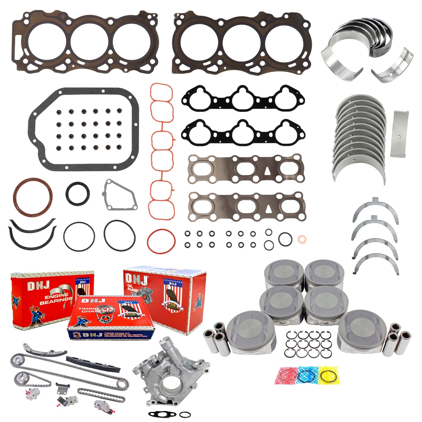 Master Engine Rebuild Kit 2007-2015 INFINITI,Nissan 3.5L