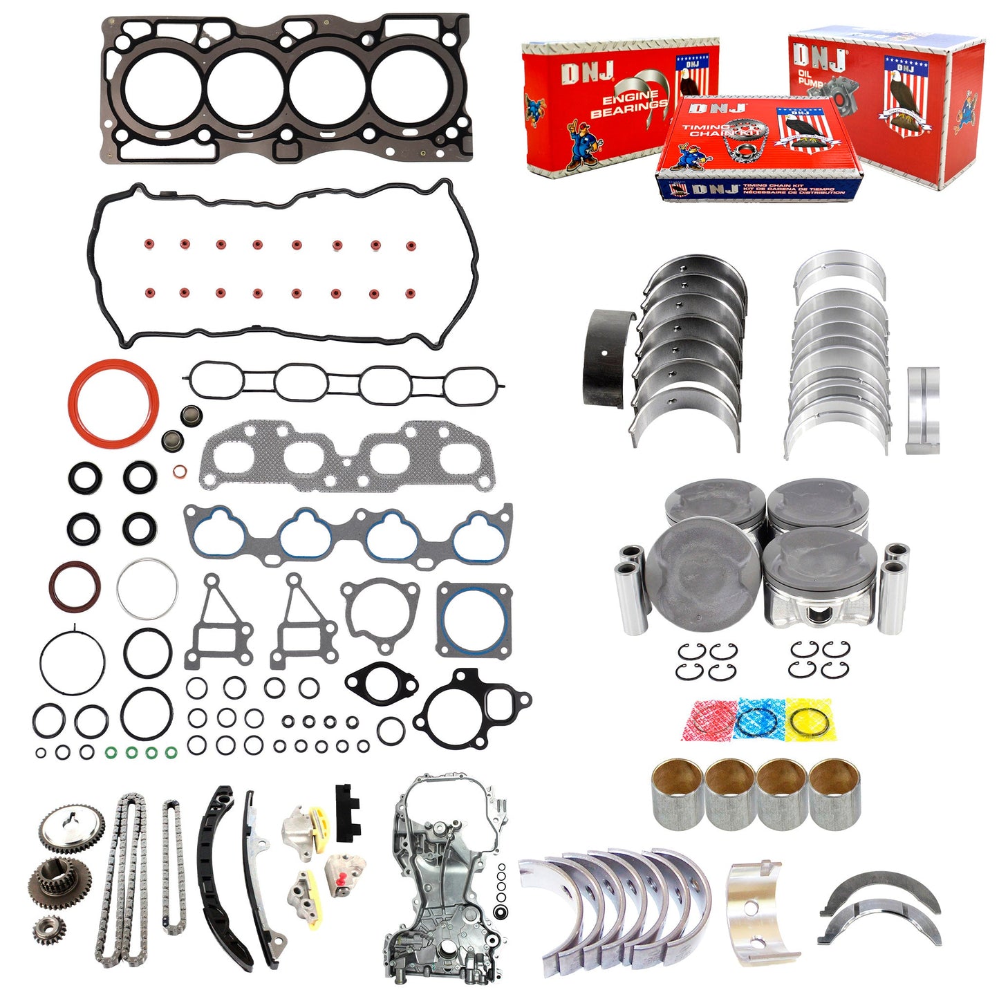 Master Engine Rebuild Kit 2007-2012 Nissan 2.5L