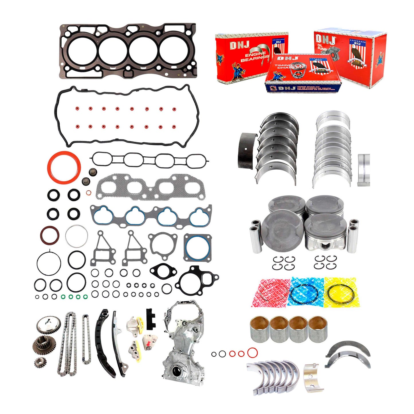 Master Engine Rebuild Kit 2007-2009 Nissan 2.5L