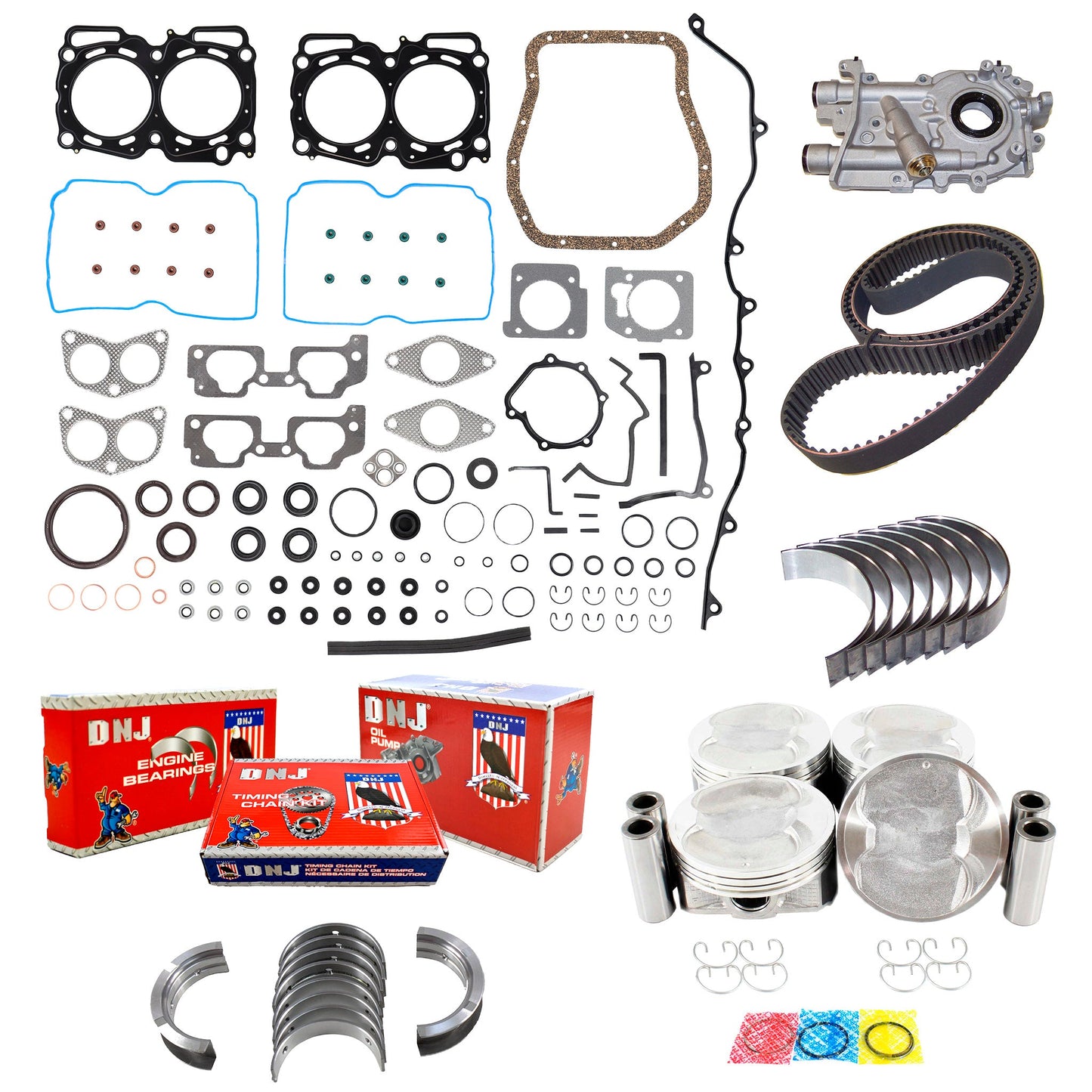 Master EJ253 Engine Rebuild Kit: 2006 to 2011 Subaru Forester & Impreza