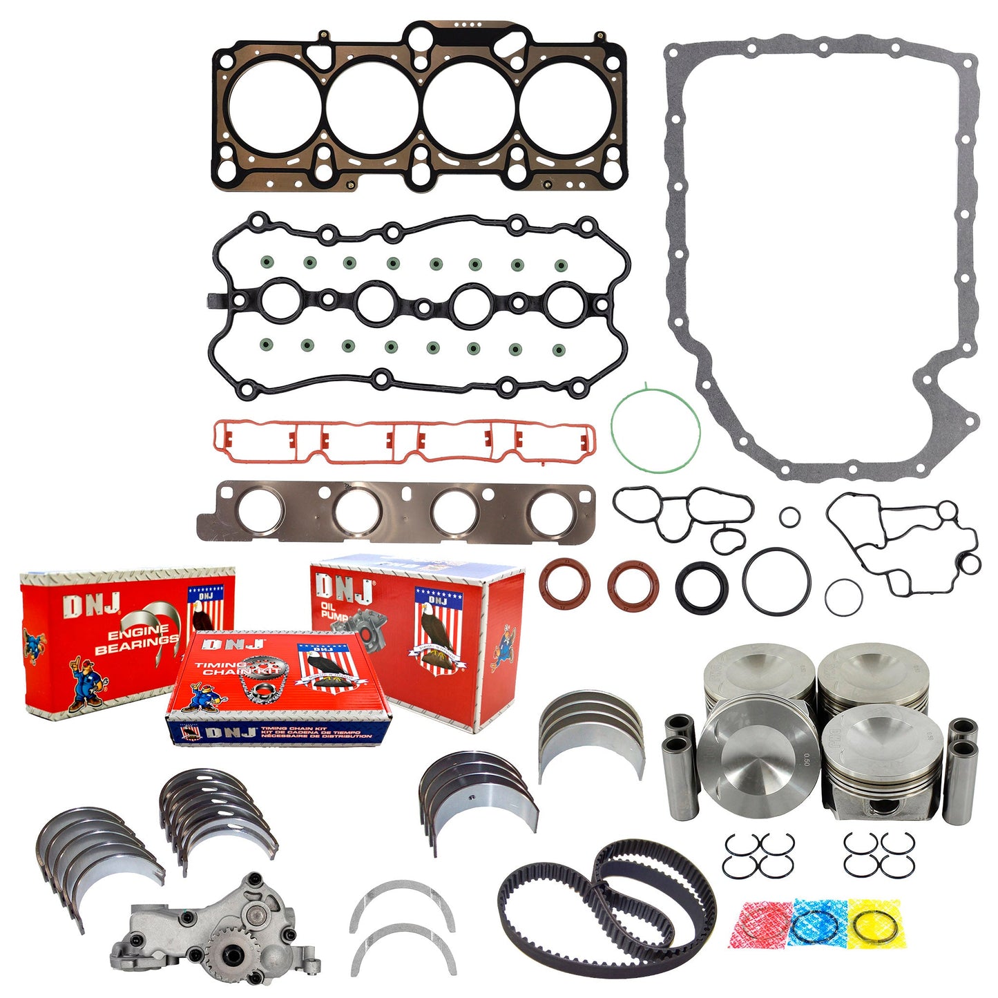 Master Engine Rebuild Kit 2006-2009 Audi,Volkswagen 2.0L