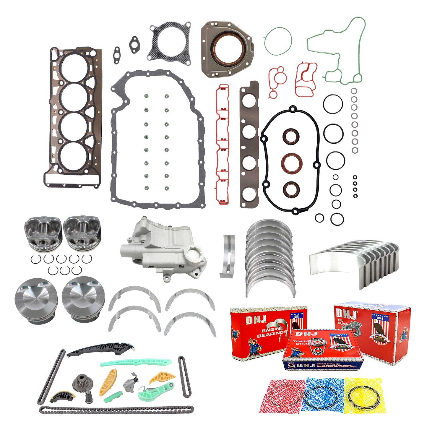 Master Engine Rebuild Kit 2006-2009 Volkswagen 2.0L L4 Turbocharged