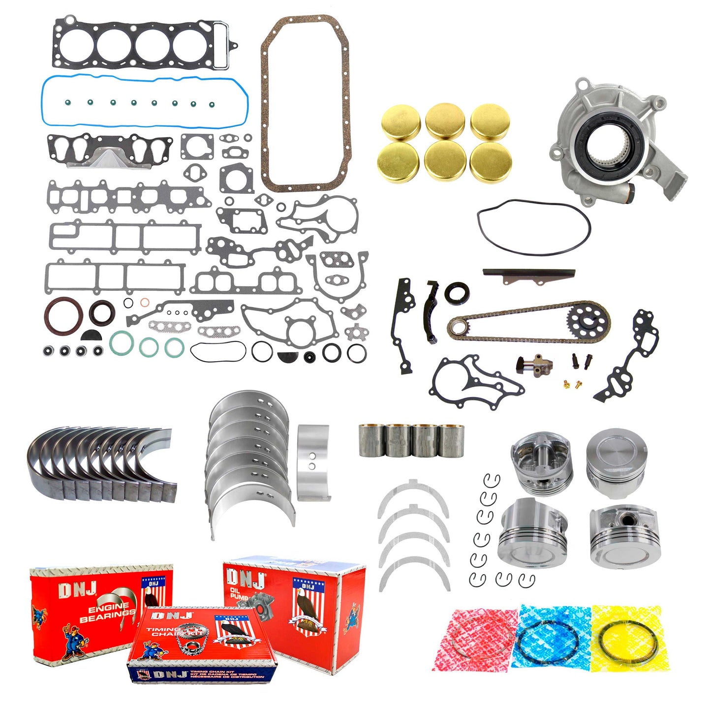 Master Engine Rebuild Kit 1985-1995 Toyota 2.4L L4