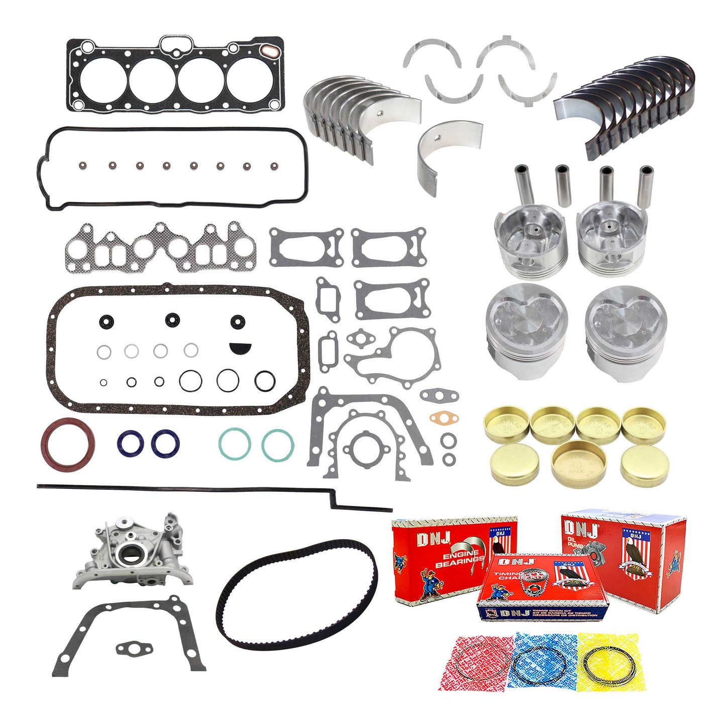 Master Engine Rebuild Kit 1983-1985 Toyota 1.6L
