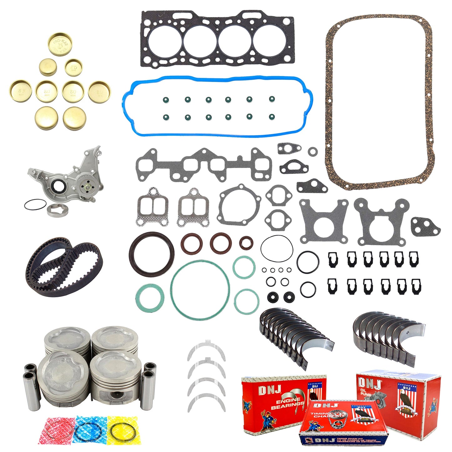 Master Engine Rebuild Kit 1987-1994 Toyota 1.5L