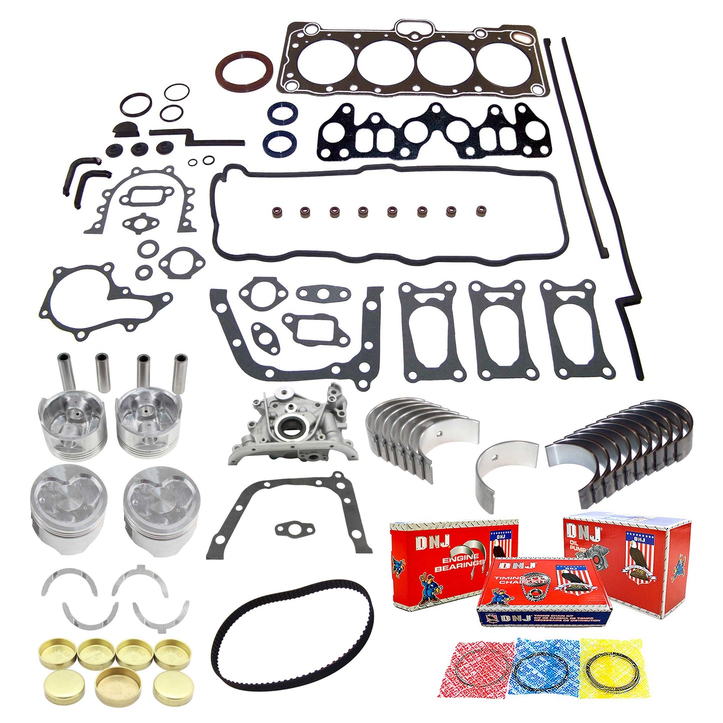 Master Engine Rebuild Kit 1986-1988 Chevrolet,Toyota 1.6L