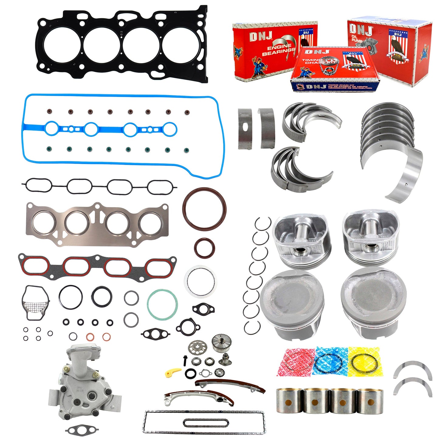 Master Engine Rebuild Kit 2001-2006 Scion,Toyota 2.4L