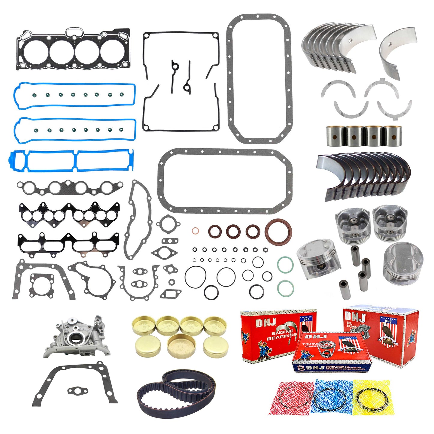 Master Engine Rebuild Kit 1985-1987 Toyota Corolla & MR2 1.6L L4