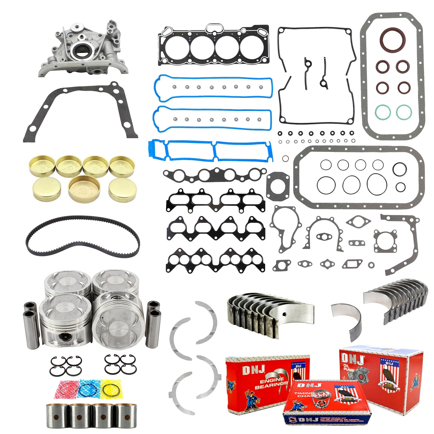 Master Engine Rebuild Kit 1988-1989 Chevrolet,Toyota 1.6L