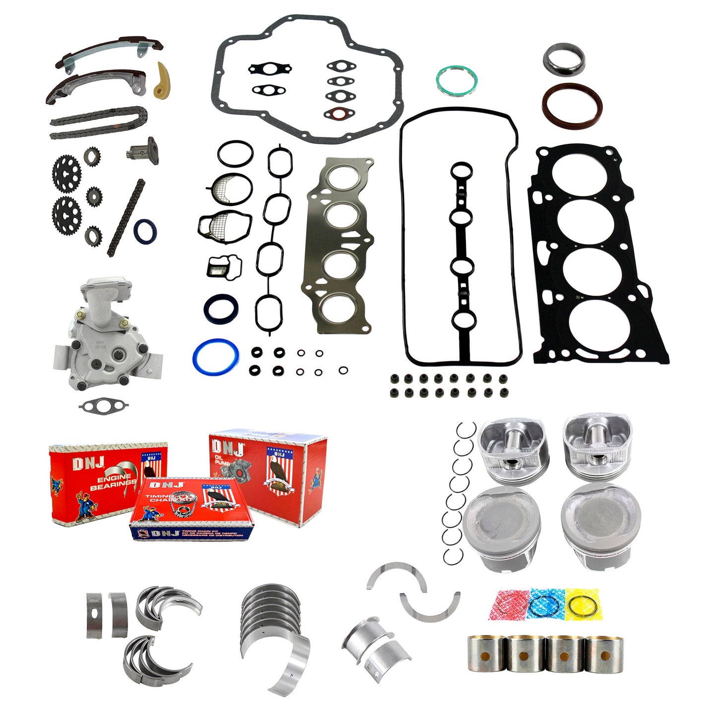Master Engine Rebuild Kit 2007 Toyota 2.4L