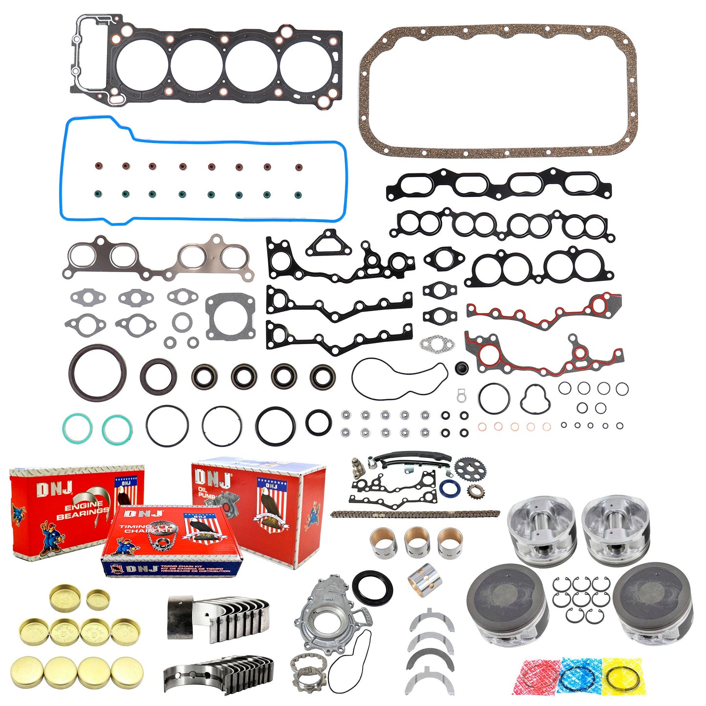 Master Engine Rebuild Kit 1995-2004 Toyota Tacoma 2.4L L4 2RZ-FE