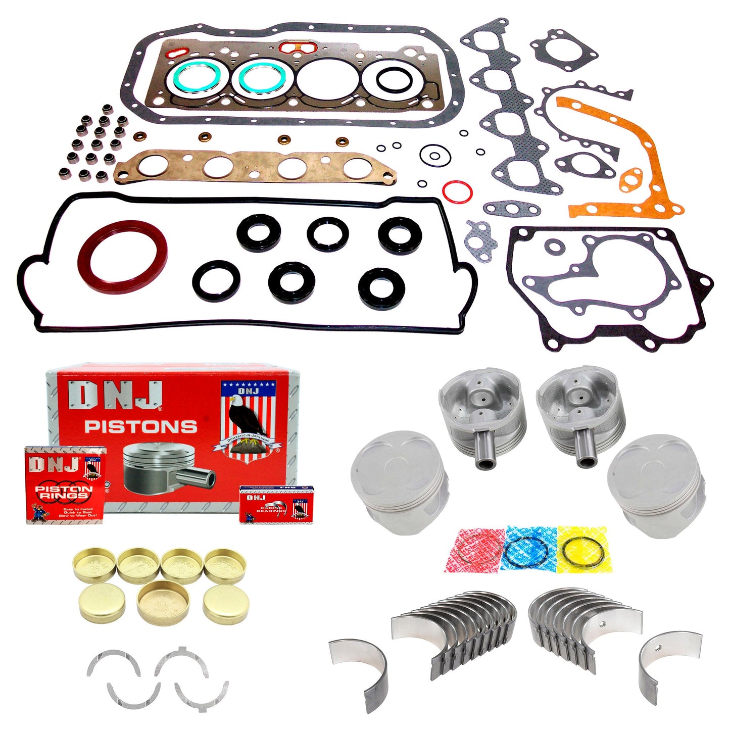 Engine Rebuild Kit 1993-1997 Geo,Toyota 1.6L