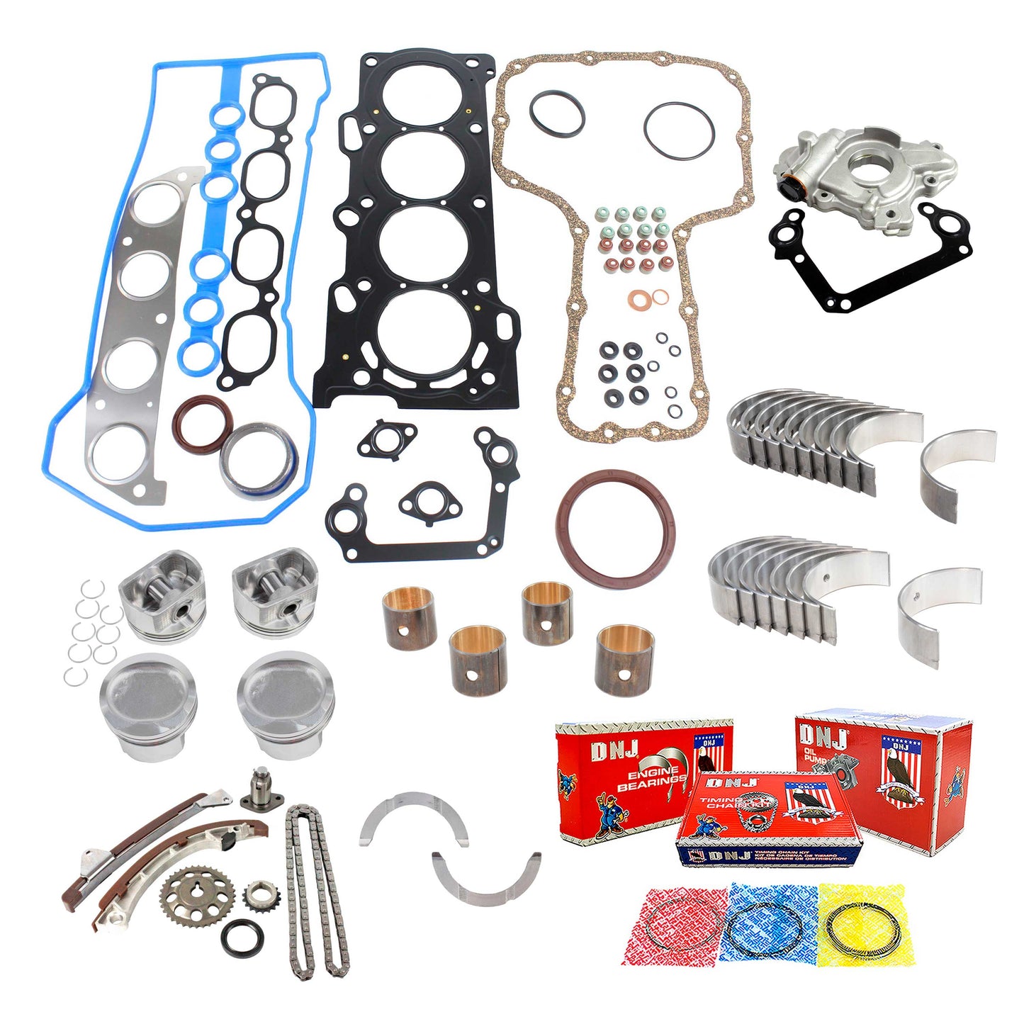 Master Engine Rebuild Kit 1998-1999 Chevrolet Prizm & Toyota Corolla 1.8L