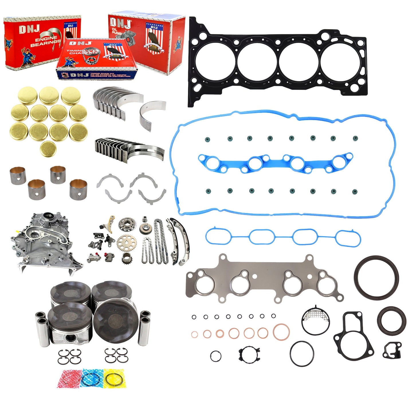 Master Engine Rebuild Kit 2005-2015 Toyota 2.7L