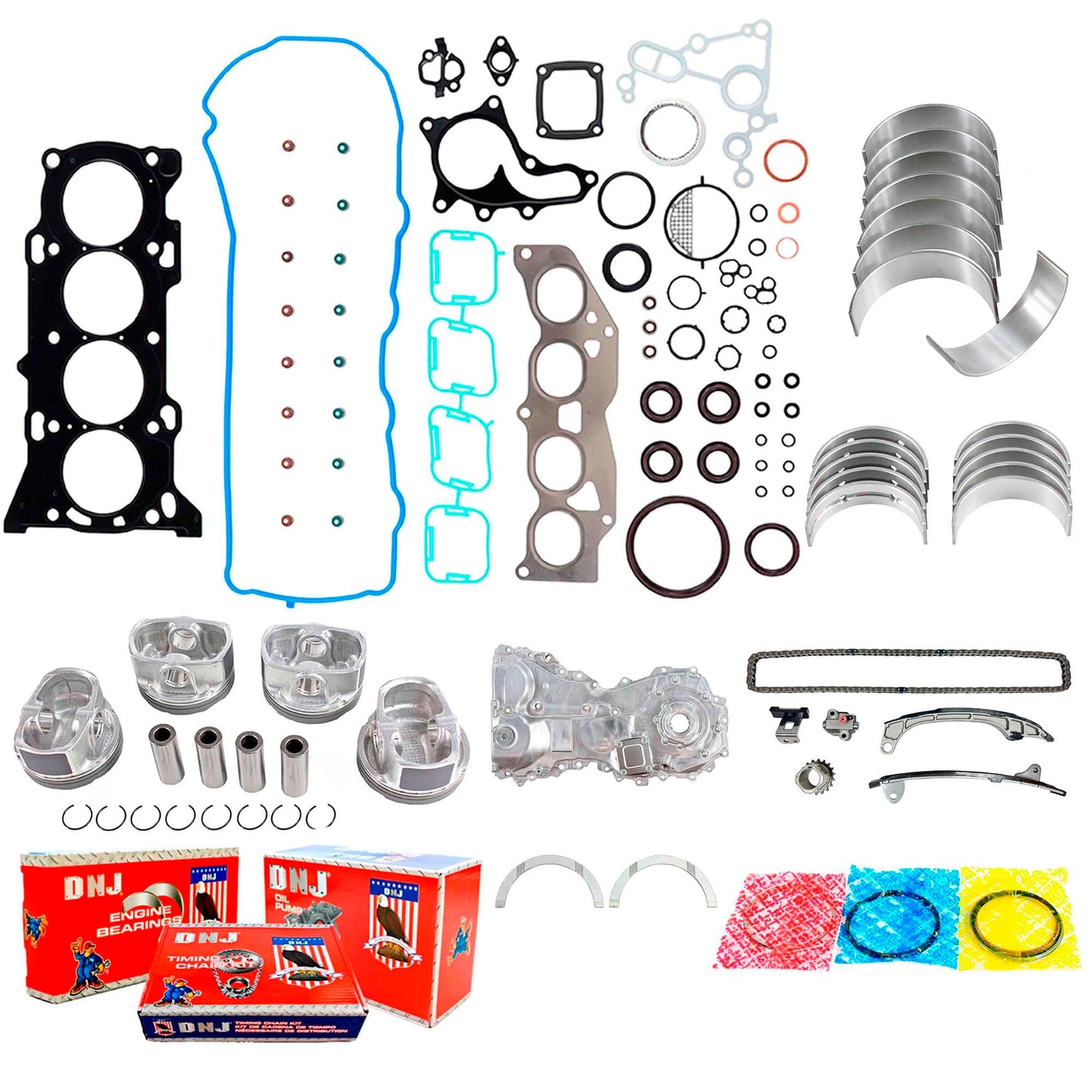Master Engine Rebuild Kit for 2010-2011 Toyota Camry 2.5L L4