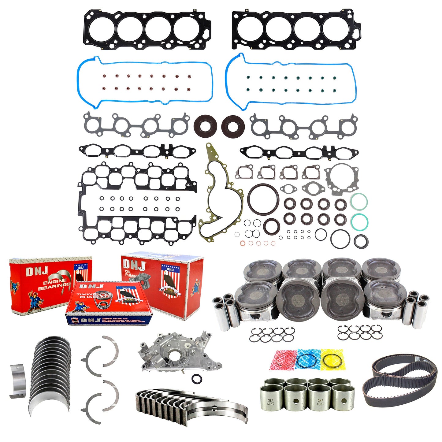 Master Engine Rebuild Kit 1998-2004 Lexus,Toyota 4.7L