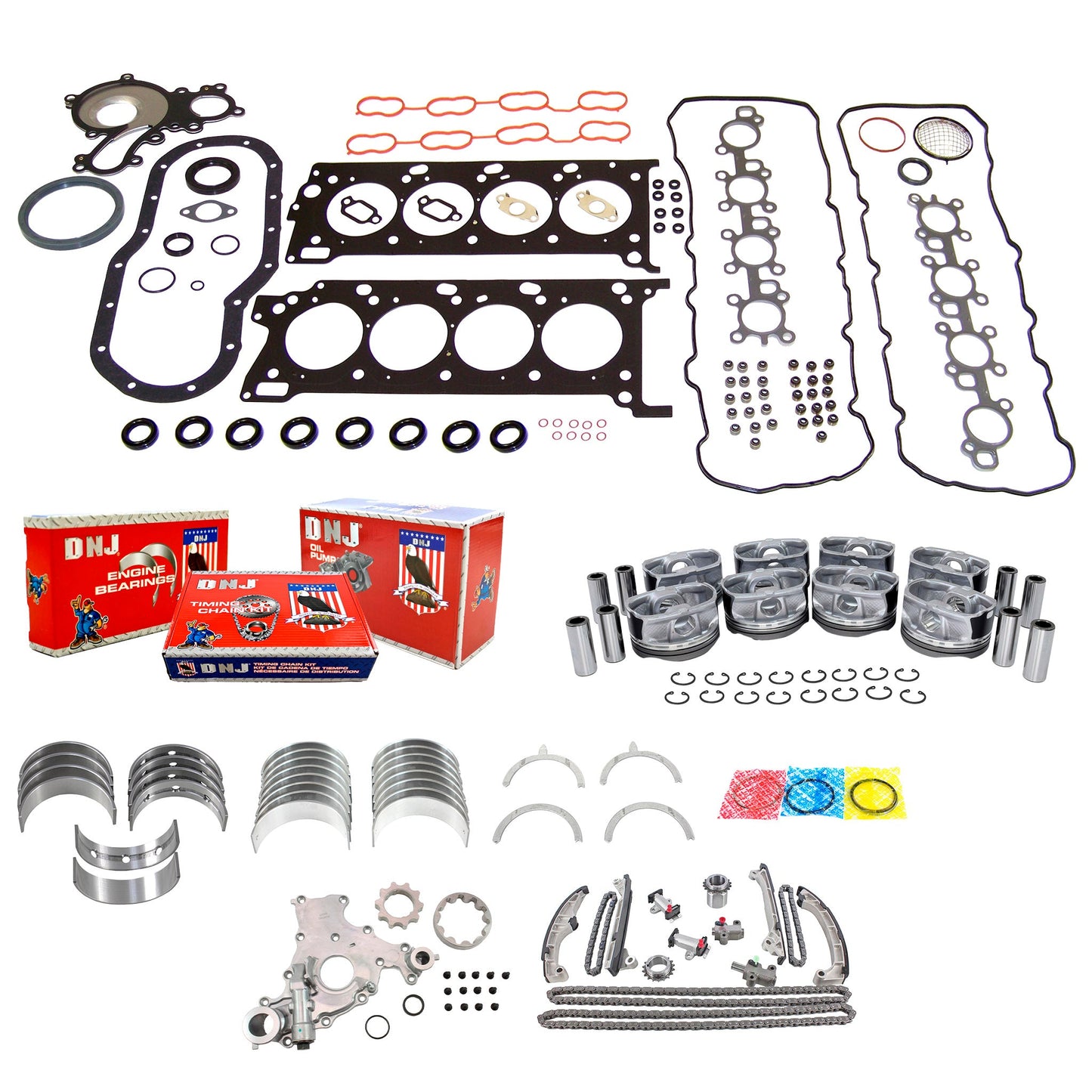 Master Engine Rebuild Kit 2010-2021 Lexus & Toyota 4.6L V8