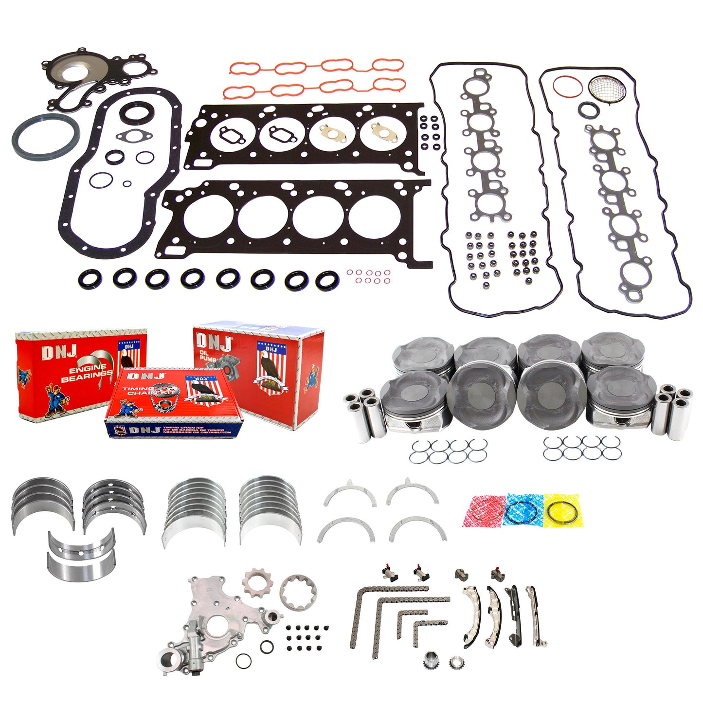 Master Engine Rebuild Kit 2007-2021 Lexus,Toyota 5.7L