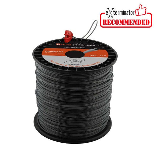 3-Pound .095-inch Heavy-Duty Professional Round Trimmer Line in Spool with Line Cutter for Troy Bilt Poulan Ryobi Echo Stihl WeedEater Craftsman